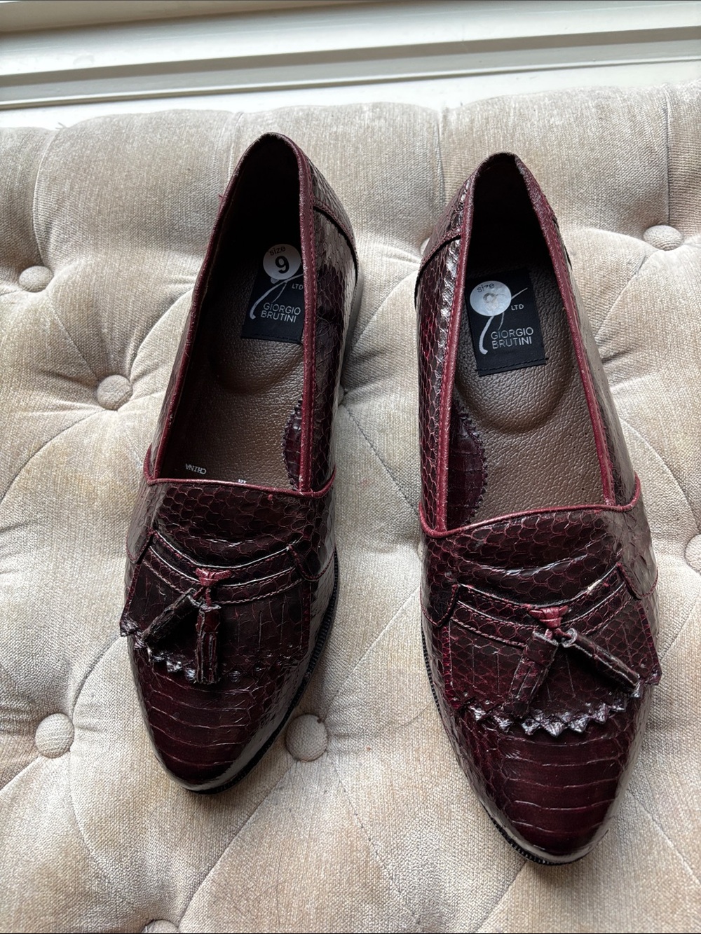 GIORGIO  BRUTINI snake skin Men’s  shoes